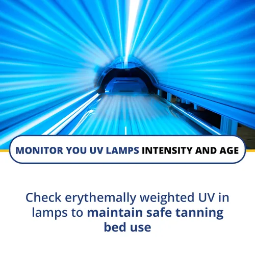 Vista 5 de Solarmeter Medidor UV eficaz de eritema modelo 7.5, radiómetro UV digital, ideal para la prevención de quemaduras solares, pruebas de gafas