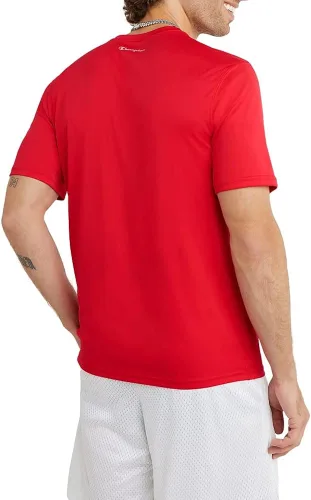 Vista 2 de Champion Camiseta deportiva de doble secado para hombre, camiseta de cuello redondo, camiseta de manga corta para hombre (regular o grande y alto)