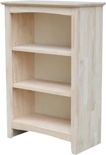 Vista 12 de IC International Concepts Librería coctelera de madera maciza 30" H, sin terminar