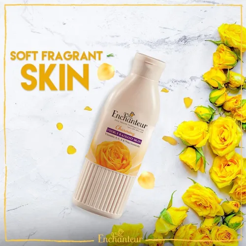 Vista 4 de Enchanteur Loción Corporal Perfumada Con Alo Vera & Mantequilla De Oliva Encantadora 500 ML