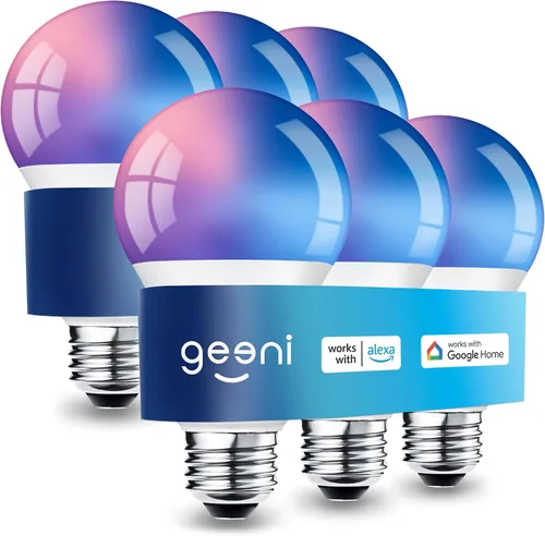 Vista 12 de Geeni Prisma Plus - Bombilla inteligente, 800 LED regulables que cambian de color, blanco sintonizable, funciona con Alexa y Google Home, control