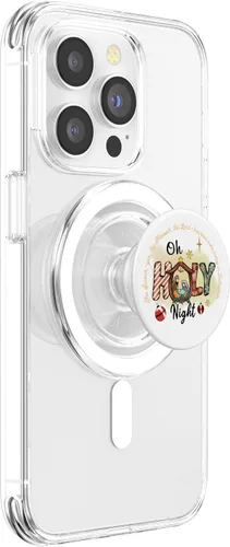 Vista 3 de PopSockets MagSafe PopGrip de Navidad cristiana nacida por Jesús para iPhone