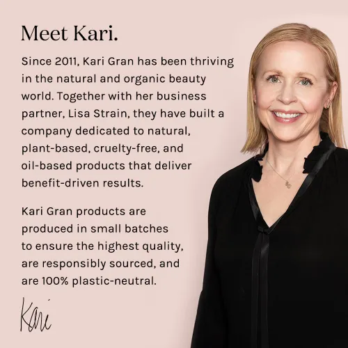 Vista 7 de Kari Gran Lip Whip Bálsamo labial hidratante con aceites orgánicos, brillo brillante + menta, textura rica en mantequilla, hidrata y protege