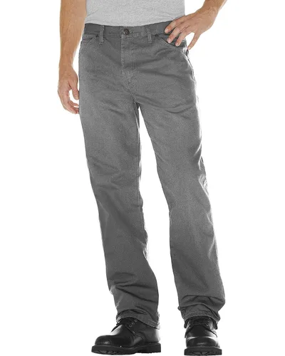Vista 14 de Dickies Jeans de carpintero para hombre, ajuste relajado, pierna recta, Negro, 30 x 30