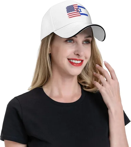 Vista 6 de Kkaingg Support Israeli, gorra de béisbol con la bandera de Israel con la bandera de Israel, gorra de camionero para hombre, sombrero de papá
