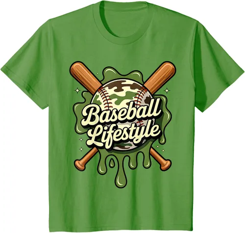 Vista 94 de Baseball Life Style 101 Apparel Youth Drip Baseball Boys Kid Camiseta
