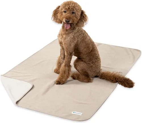 Vista 10 de PetAmi Manta Impermeable para Mascotas Cama para Perros Funda de Sofá para Muebles, Reversible Lavable Forro Polar Suave