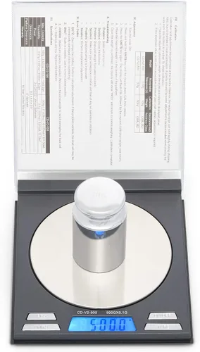 Vista 7 de AMERICAN WEIGH SCALES - Báscula digital compacta de la serie CD, color negro, 17.64 oz x 0.00 oz