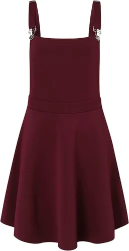 Vista 2 de YOINS - Minifaldas overol femeninas con tirantes ajustables, plisadas