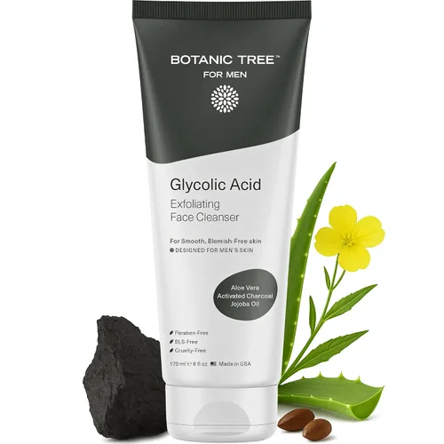 Vista 10 de Botanic Tree Kombucha & ácido glicólico exfoliante lavado facial para piel envejecida - Limpiador facial para mujeres - Efectos de lipofilling