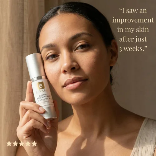 Vista 4 de Crema de noche orgánica de retinol, antienvejecimiento para la noche crema hidratante facial natural con ácido hialurónico, manteca de karité y aloe