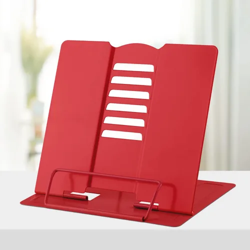 Vista 13 de Honagu Soporte de metal para libros de escritorio, soporte para libros para leer manos libres, soporte ajustable para documentos de libros