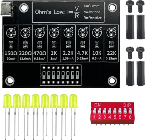 Vista 4 de Kit de práctica de soldadura DIY práctico proyecto de circuito electrónico tablero de entrenamiento de resistencias para principiantes