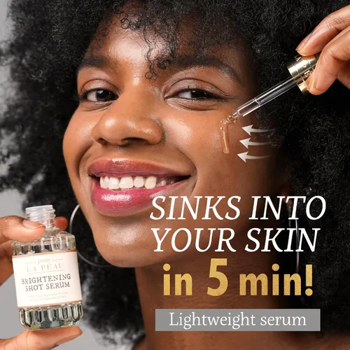 Vista 3 de Sérum iluminador Suero iluminador de la piel para la cara Suero hidratante facial orgánico de hiperpigmentación Suero facial hidratante