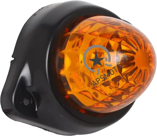 Vista 2 de Paquete de 10 luces LED para semirremolques para semirremolques, 12 V, impermeable, luces de pollo ámbar para semircamiones, carga carga, luces