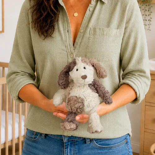 Vista 4 de Mary Meyer Peluche Animal de Juguete Suave Putty, 12 Pulgadas, Cooper Pup