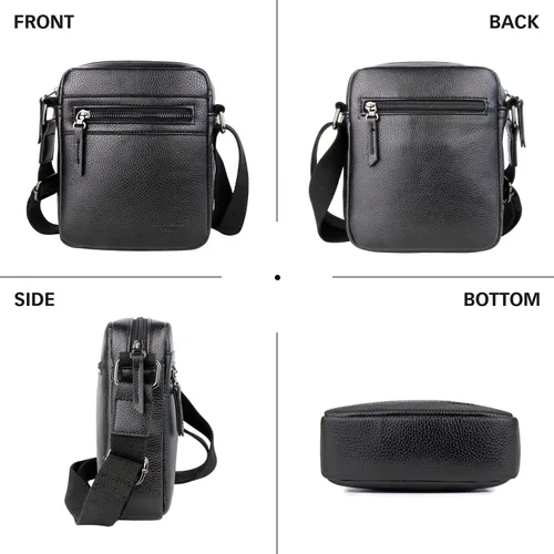Vista 8 de LEMUVLT Bolso bandolera pequeño para hombre bolso de hombro para hombre bolso de cuero para mensajero regalo para hombre 836522
