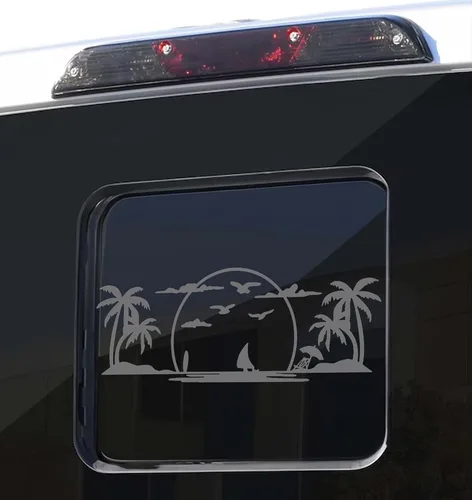 Vista 3 de Xinghe Adhesivo para ventana central trasera Ford F150 F250 F350 2015-2024, para Ford F150 F250 2021 2022 2023 2024 Ford F150 F250 350 Accesorios