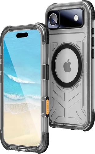Vista 51 de WIFORT Funda impermeable para iPhone 15, [IP68 bajo el agua a prueba de polvo] [pantalla integrada] [15 pies a prueba de golpes militar], cubierta