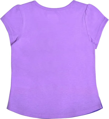 Vista 5 de DC Comics Justice League Girls T-Shirt 4 Pack for Toddler GreyPurpleRedBlue