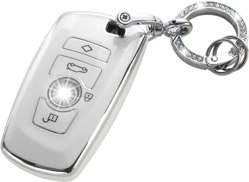 Vista 24 de YO&YOYE Funda para Llavero de TPU con Anillo para Llaves