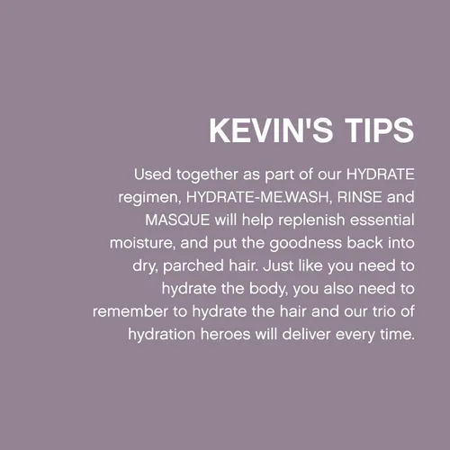 Vista 6 de KEVIN.MURPHY HYDRATE-ME.WASH - Champú hidratante para cabello natural y coloreado - Para cabello opaco, reseco y seco - Champús nutritivos profundos