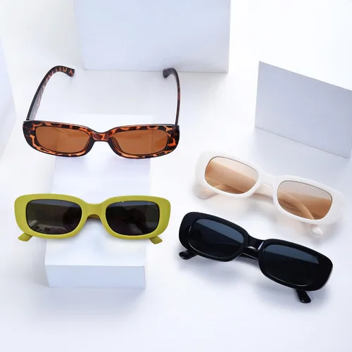 Vista 14 de Gafas de sol para fiesta, a granel, retro, pequeñas, rectangulares, para mujer, vintage, cuadradas, paquete de 12
