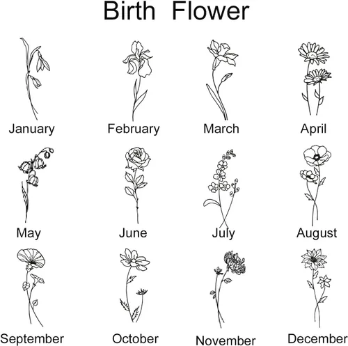 Vista 6 de Joyero personalizado de terciopelo con espejo, diseño de flores de nacimiento personalizadas, organizador portátil de cumpleaños, día de la madre