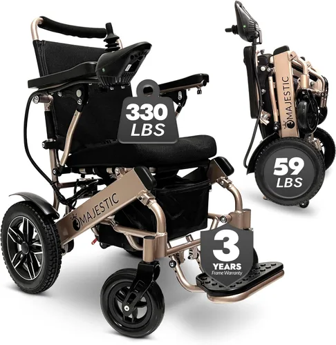 Vista 14 de Majestic IQ-8000 - Sillas de ruedas eléctricas para adultos, silla de ruedas eléctrica plegable y ligera, silla eléctrica plegable para personas