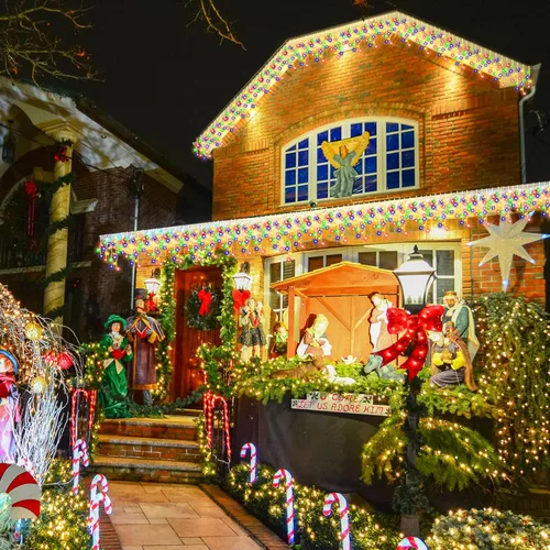 Vista 6 de 164 pies 1620 luces LED de carámbano para exteriores de Navidad al aire libre, cadena de luces de carámbano enchufables, luz colgante de hadas, 8
