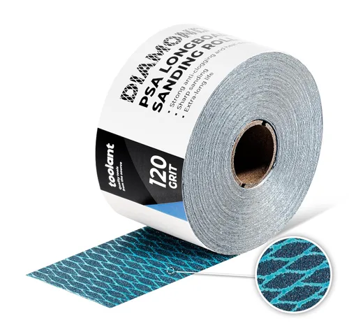 Vista 13 de toolant Rollo de papel de lija con forma de diamante de grano 60, 2-3/4 pulgadas de ancho, 10 yardas de largo Longboard, papel de lija autoadhesivo
