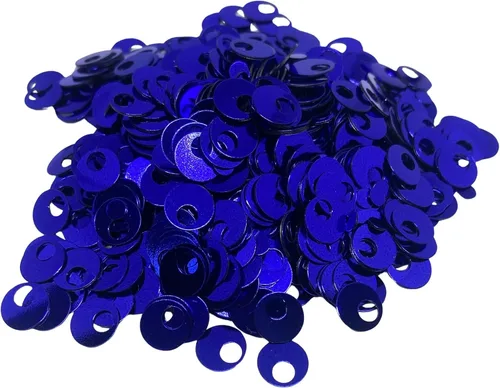 Vista 15 de Paillettes de lentejuelas redondas planas de 10/20/1.181 in, agujero de 0.157 in, mezcla de colores, lentejuelas acrílicas, 1,76 onzas (1.76 oz)