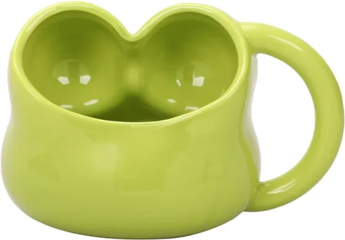 Vista 3 de Bioworld Keroppi - Taza de cerámica con personaje esculpido de 13 onzas