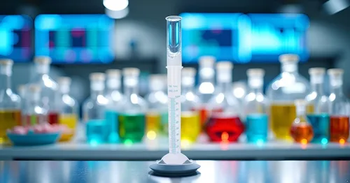Vista 3 de Cilindro graduado de plástico de 1 pieza, 3.4 fl oz, transparente, conjunto de cilindros de medición, cilindros de laboratorio de ciencia, labware