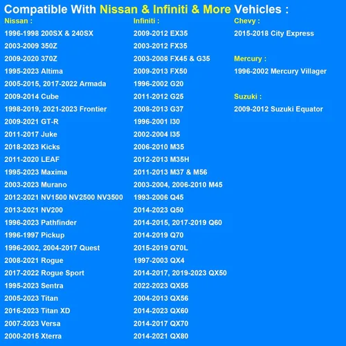Vista 7 de Sensor de Temperatura de Refrigerante, Sensor de Temperatura ECT Reemplaza 158-0606, 1580606 Compatible con Nissan Infiniti - Altima Frontier Leaf