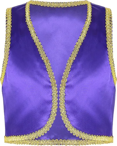 Vista 2 de Chaleco de disfraz para fiesta de carnaval para niños, disfraz de príncipe árabe, ropa de abrigo de Halloween
