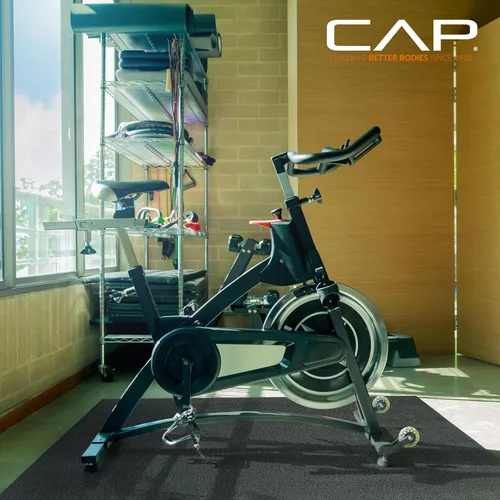Vista 5 de Cap Exercise Equipment Mat for Treadmill, Fitness Equipment Mat, Home Gym Floor Protection, Black, Pebble Design Multiple Sizes