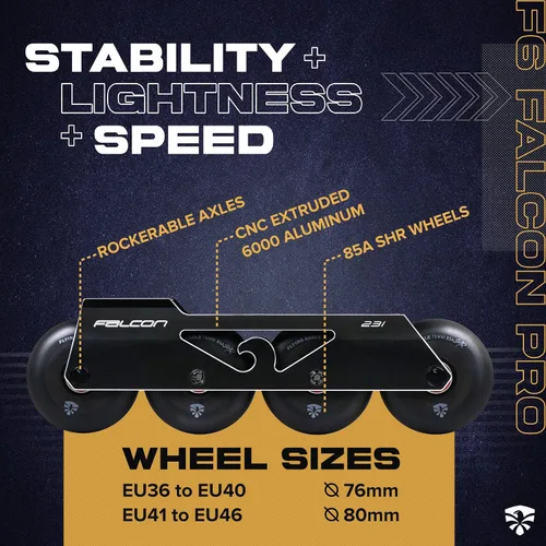 Vista 2 de Flying Eagle F6 Falcon Pro Freeskates - Patines en línea para adultos para hombres y mujeres, patines urbanos en línea, zapatos de patinaje