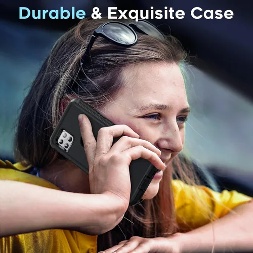 Vista 6 de LeYi Funda para Motorola One 5G Ace: Moto G 5G (2020): Funda resistente 3 en 1, funda resistente 3 en 1, funda para teléfono celular a prueba