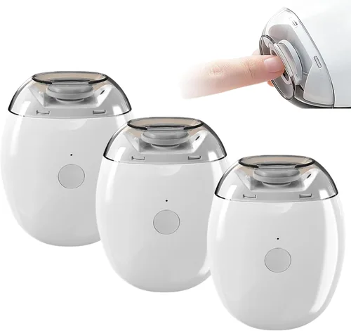 Vista 10 de Saker - Cortaúñas y amoladora automática eléctrica 2026 Recortadora de uñas recargable con luz LED, herramienta silenciosa de cuidado de uñas de 3