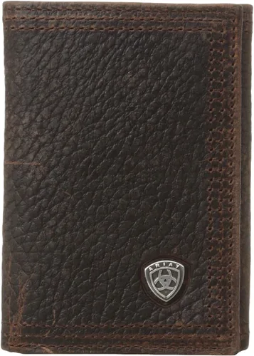 Vista 3 de Ariat Billetera Rowdy Trifold marrón para hombre, Marrón