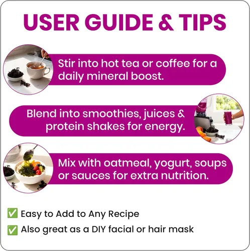 Vista 6 de Purple Sea Irish Moss Raw Organic 100% silvestre y natural crudo Chondrus Crispus 1 libra – Hace hasta 240 onzas de gel fresco – Rico en 92