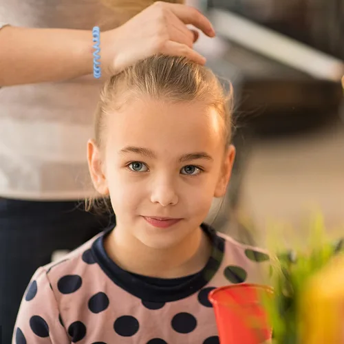 Vista 6 de Lazos para el cabello, paquete de 16 espirales para cabello grueso y fino, sin arrugas, sin daños, soportes para cola de caballo para mujeres y niños