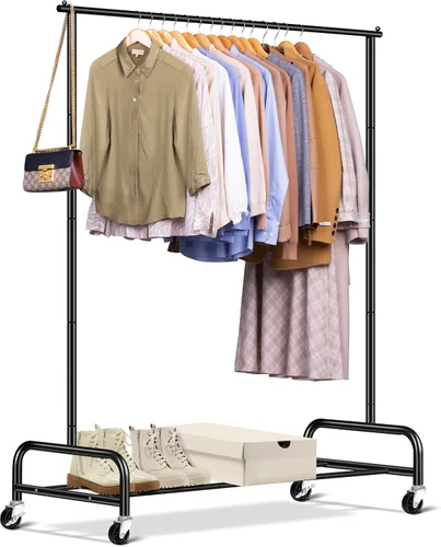 Vista 3 de SLEEPING LAMB Organizador de zapatos largo de 2 niveles y estantes de ropa resistentes