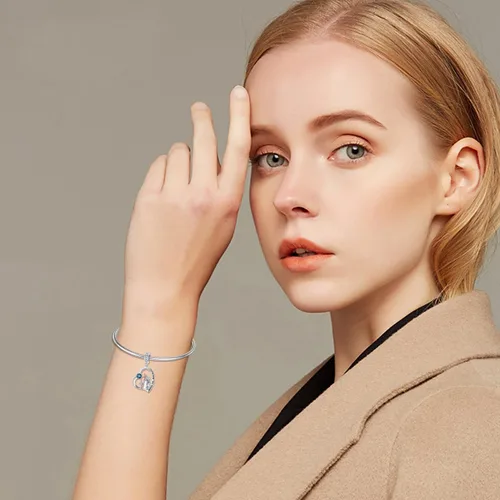 Vista 82 de PROESS Dije para padre, madre e hija, pulsera de plata de ley para pulseras, regalos de cumpleaños, día de San Valentín, para hija, madre, amante