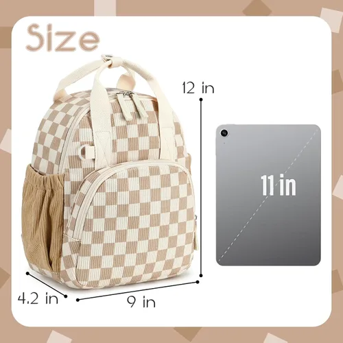 Vista 6 de Bluboon Mochila infantil para niñas y niños de 2 a 4 años, lindas mochilas de 12 pulgadas para preescolar, mochilas para guardería, escuela, viajes