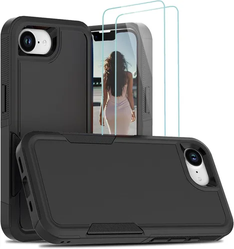 Vista 174 de Jeylly Funda para iPhone SE/Funda para iPhone 5S, Exterior de Plástico Duro que Absorbe Golpes + Interior de Silicona de Goma Defensor contra