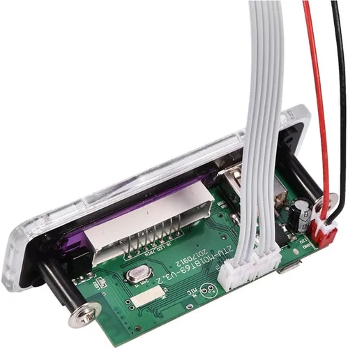 Vista 7 de MP3 WMA decodificador de audio Bluetooth 4.2 módulo 12 V, tarjeta SD USB receptor de audio inalámbrico FM para coche hogar altavoz amplificador