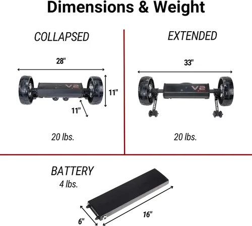 Vista 5 de Alphard Club Booster V2Pro – Convert Your Push Cart into a Motorized, Electric Remote-Controlled Golf Caddie - New 2025 V2Pro with Permanently