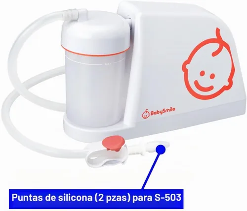 Vista 5 de BabySmile Puntas de repuesto de silicona (paquete de 2) para los modelos de aspirador nasal S-504, S-503, S-502 y S-303 Puntas de nariz suaves